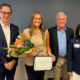 From Left: Dean Danny Willis, Hope Melanson, Flynn Foundation founder and President Fred Flynn, and HopeHealth President and CEO Diana Franchitto
